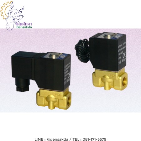 รูปตัวอย่าง AirTac โซลินอยด์วาล์วทองเหลือง 2/2 ทาง ขนาดเกลียว 1/4 นิ้ว 2WH030-08