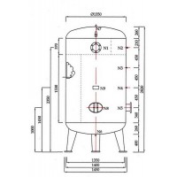 air tank - **AIR TANK 3,000 Litrees ถังเก็บลม 3,000 ลิตร