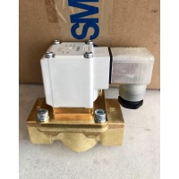 solenoid valve โซลินอยด์วาล์ว - SMC โซลินอยด์วาล์ว 2/2way(N.C.), ทองเหลือง, ขนาด=1 :VXZ262KZ2G-AC220