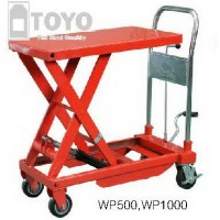 ***"TOYO" รถยกไฮดรอลิค รถเข็นไฮดรอลิค แบบซี่กรรไกร, 1000 กิโ