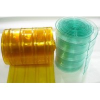 ม่านเหลืองพลาสติก - **ม่านริ้วพลาสติกเหลือง กันกระแทก 30 cm หนา 3 mm