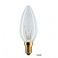 หลอดไฟ ฟิลิปส์ philips - **หลอดไฟฟิลิปส์ หลอดจำปาแก้วใส แก้วฝ้า Candle