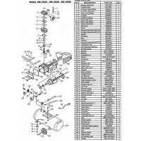 อะไหล่ปั๊มลม พูม่า puma - **อะไหลปั๊มลมพูม่า โรตารี่ รุ่น XM2525 XM2540 XM2550 3 แรงม้า