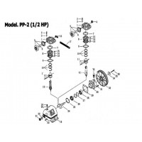อะไหล่ปั๊มลม พูม่า puma - **อะไหล่ปั๊มลมพูม่า 1/2 แรงม้า รุ่น PP-2