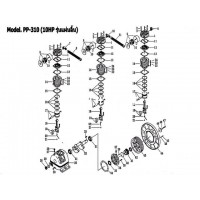 อะไหล่ปั๊มลม พูม่า puma - **อะไหล่ปั๊มลมพูม่า 10 แรงม้า รุ่น PP-310 (10 HP รุ่นแผ่นลิ้น)