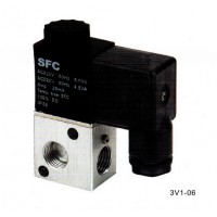 โซลินอยด์วาล์วแบบ 3 ทาง 3 2 way - โซลินอยด์วาล์วลม 3/2 ทาง รุ่น 3V Series ตัวถังอะลูมิเนียมอัลลอยด์ ราคาประหยัด